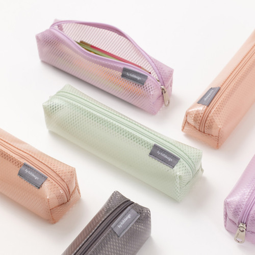 Byfulldesign Eco Friendly Coated Mesh Zipper Pencil Case
