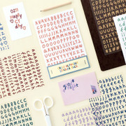 Calli Alphabet and Numbers Removable Sticker Pack