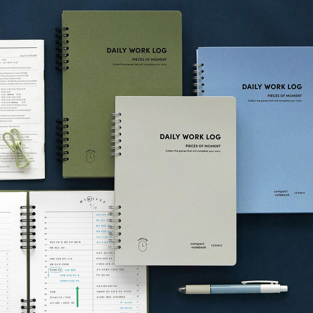 Daily A5 Work Log Undated Daily Planner