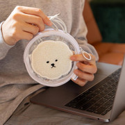 Dailylike Bichon & Poodle Clear Circle Zipper Pouch