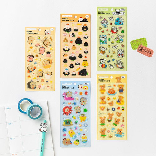 Sticker Brother Ink Brunch Brother Epoxy Stickers - Waterproof & Durable Decals