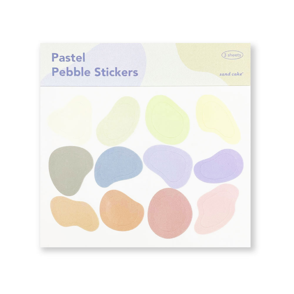 Pastel Pebble Paper Sticker Pack