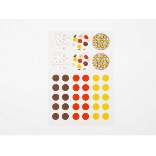 Dailylike Circle patterns paper Masking sticker set - Blossom