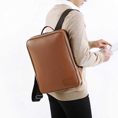 calvin klein black backpack leather Calvin Klein Black Faux Leather Zip Backpack For Women's And Men's (Unisex)  $188