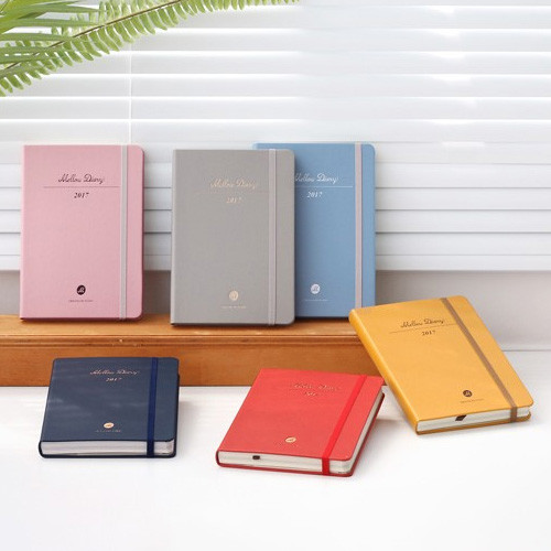 2017 Iconic Mellow illustration dated diary scheduler - fallindesign