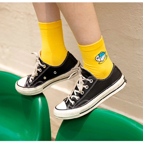 DESIGN IVY Ggo deung o embroidered socks - Fallindesign.com