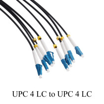 50m LC-LC 4 Strand Singlemode 9/125 Armored Outdoor Field Fiber Optic Patch Cable