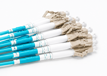 8 Fiber 50/125 OM4 Multimode Indoor Multifiber Pre-Terminated Breakout Cable LC-LC 50m