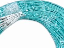 12 Fiber 50/125 OM4 Multimode Indoor Multifiber Pre-Terminated Breakout Cable LC-LC 100m