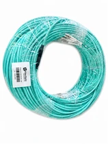 12 Fiber 50/125 OM4 Multimode Indoor Multifiber Pre-Terminated Breakout Cable LC-LC 100m