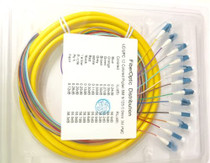 12 Strand 9/125 Fiber Optic Pigtail 3m LC/UPC Single Mode