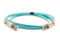 2M OM4 LC to LC Duplex Multimode Fiber Patch Cable 50/125µm