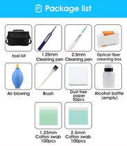 Fiber Optic Cleaning Tool Kit for SC/FC/ST/LC/MU Connectors