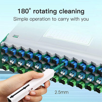 13PC Fiber Optic Cleaning Kit, Optical Fiber Cleaner Tools with 1.25mm/2.5mm Pens and Cassette for FC SC ST LC MU Connectors