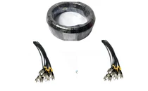 250m (820ft) ST to ST Single Mode Armored Fiber Optic Cable, 4 Strand, 9/125 OS2, Outdoor