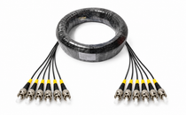 120m (394ft) ST to ST Outdoor Armored Fiber Optic Cable, 6 Strand 9/125 OS2 Single Mode