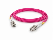 5M (16.4ft) OM4 LC to LC Duplex Multimode Fiber Optic Patch Cable, 50/125µm, UPC, Aqua
