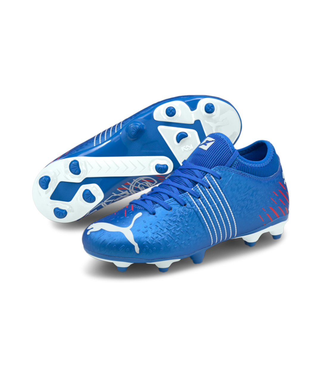 Puma Future Z 4.2 Firm Ground Soccer Cleats Youth Version 01/Blue-White ...