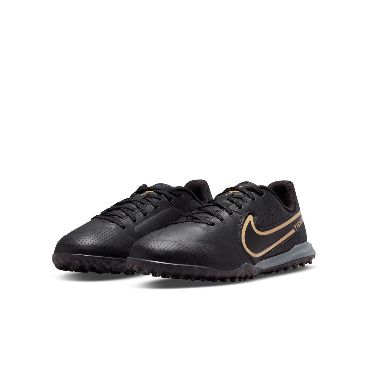 Nike Jr. Tiempo Legend 9 Academy Turf Youth Version 007/Black-Gold - Chicago Soccer