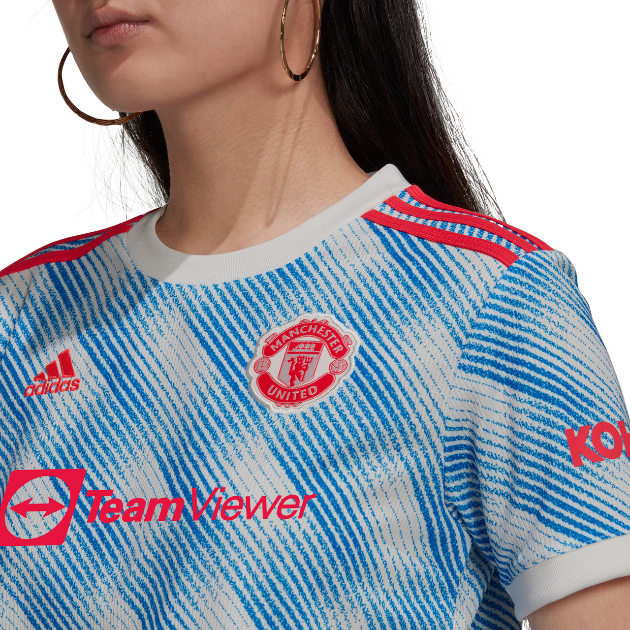 adidas Manchester United Away Jersey Women's Version White-Blue 2022-23 -  Chicago Soccer