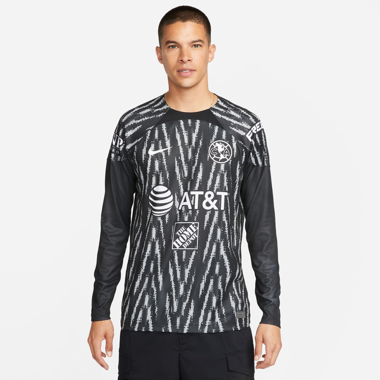 Men's LA Galaxy adidas Black 2020 Goalkeeper Long Sleeve Jersey