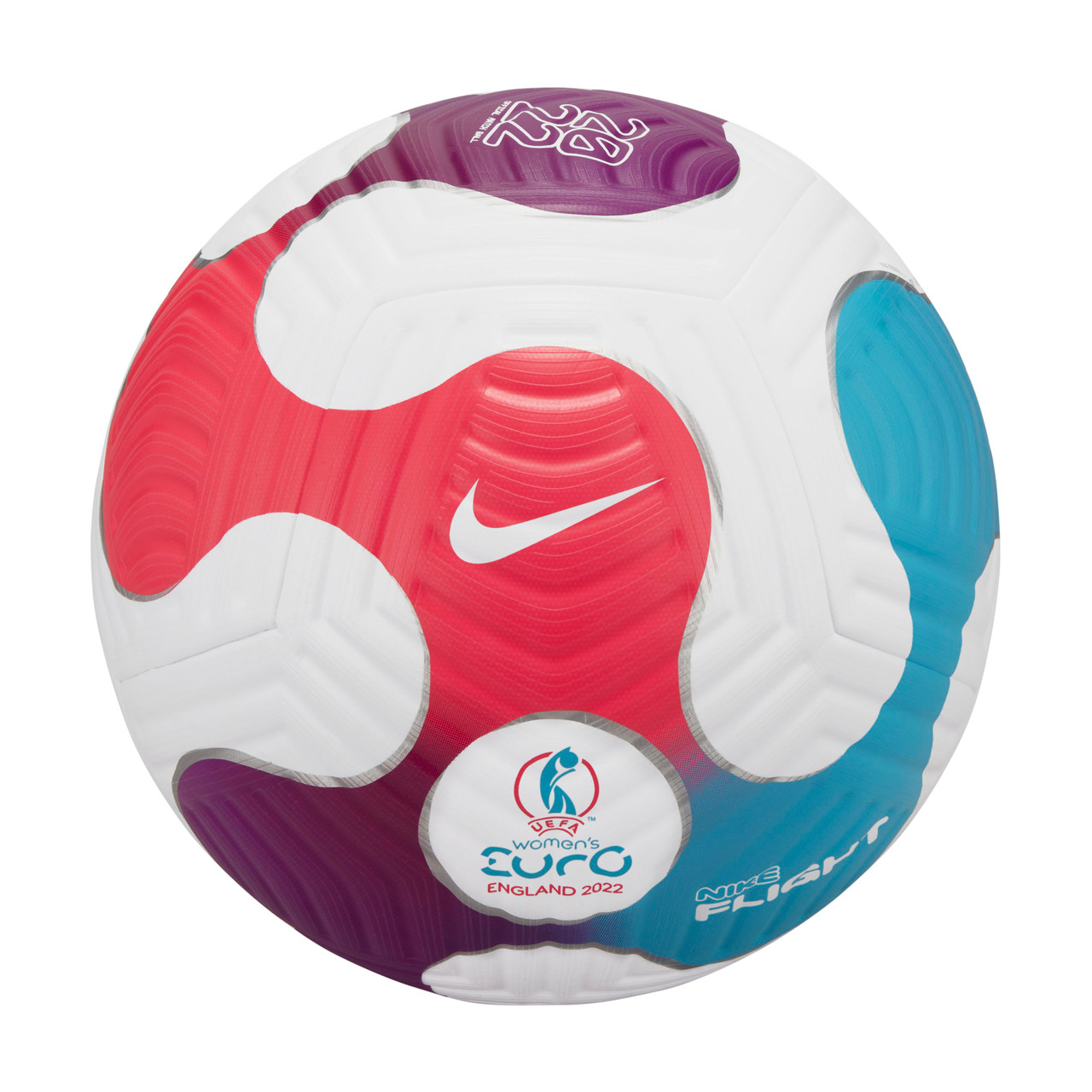 red and white nike soccer ball