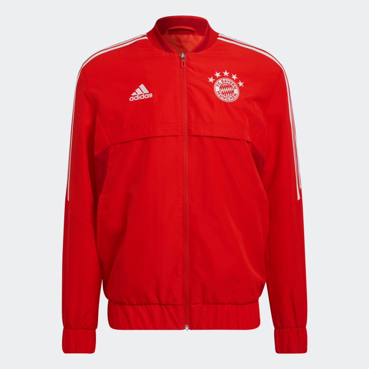 adidas Bayern Munich Anthem Jacket Red 2022-23 - Chicago Soccer