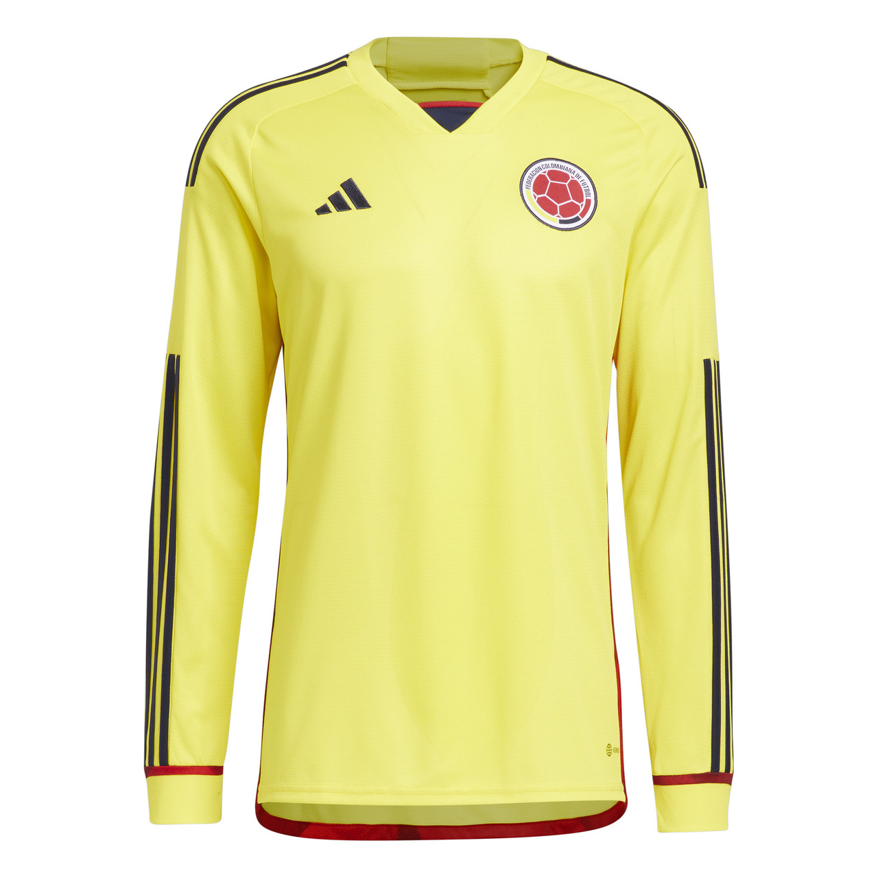 adidas Colombia Home Long Sleeve Jersey Yellow WC2022 - Chicago Soccer