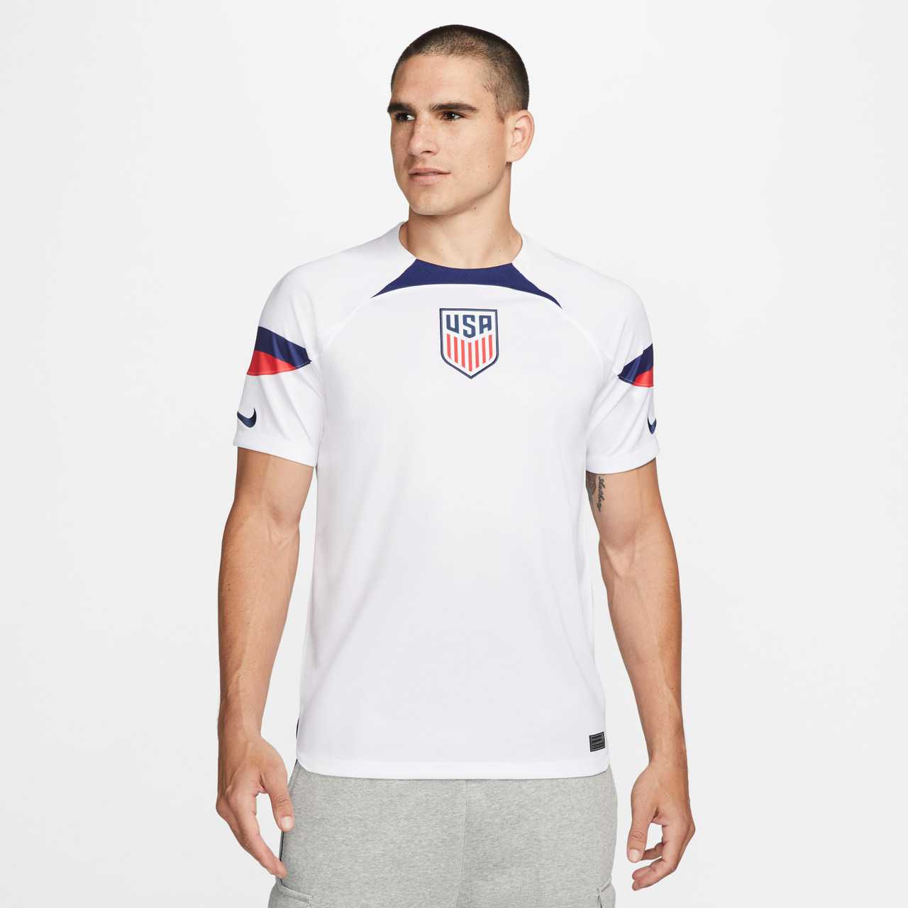 New U.S. home jersey revealed: Collared white shirt, white shorts, white  socks - Sports Illustrated