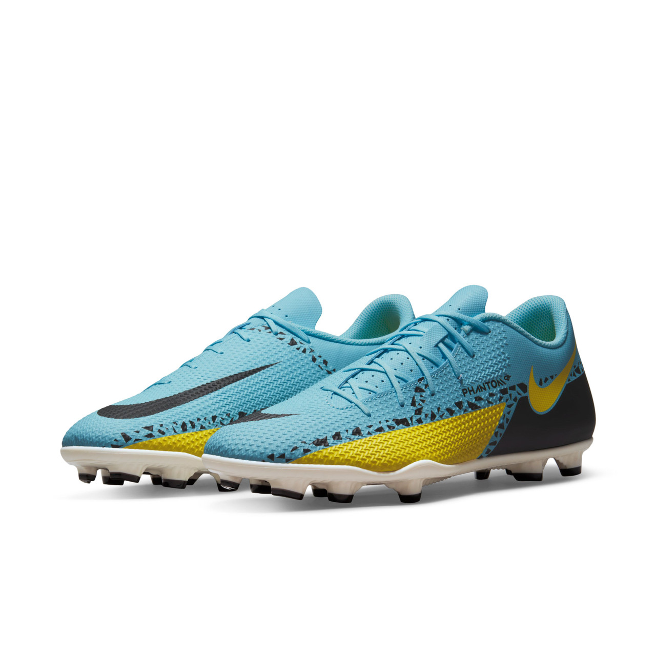 nike blue and yellow cleats