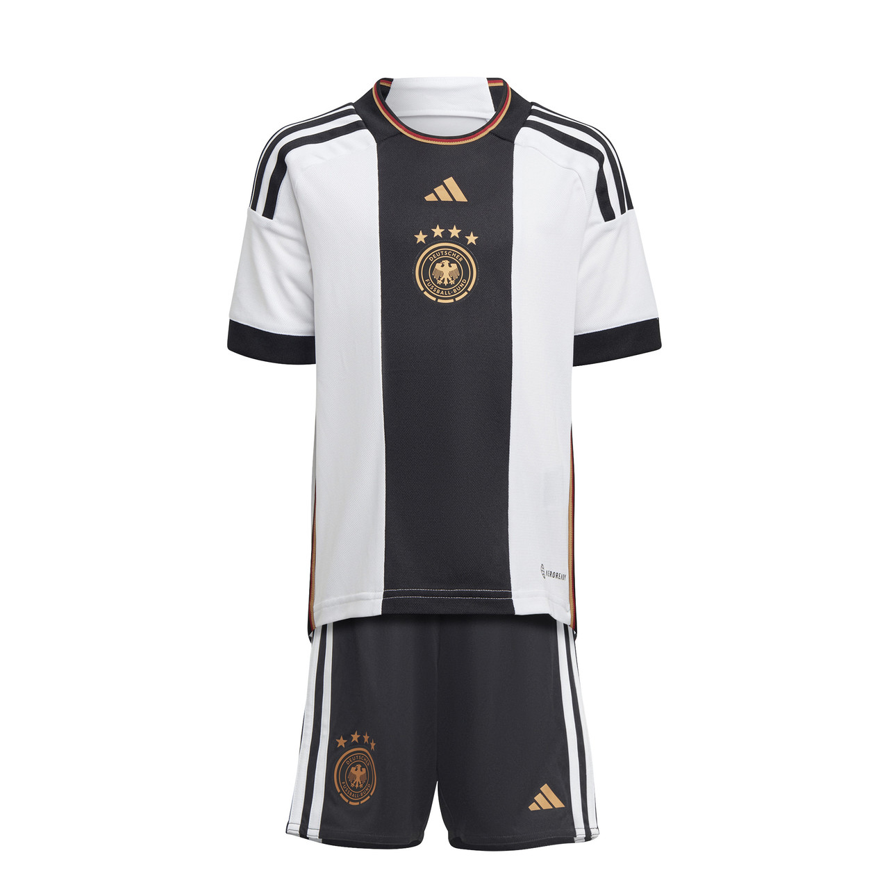adidas adidas Youth Germany WC 2022 World Cup Home Jersey - White/Black/Gold