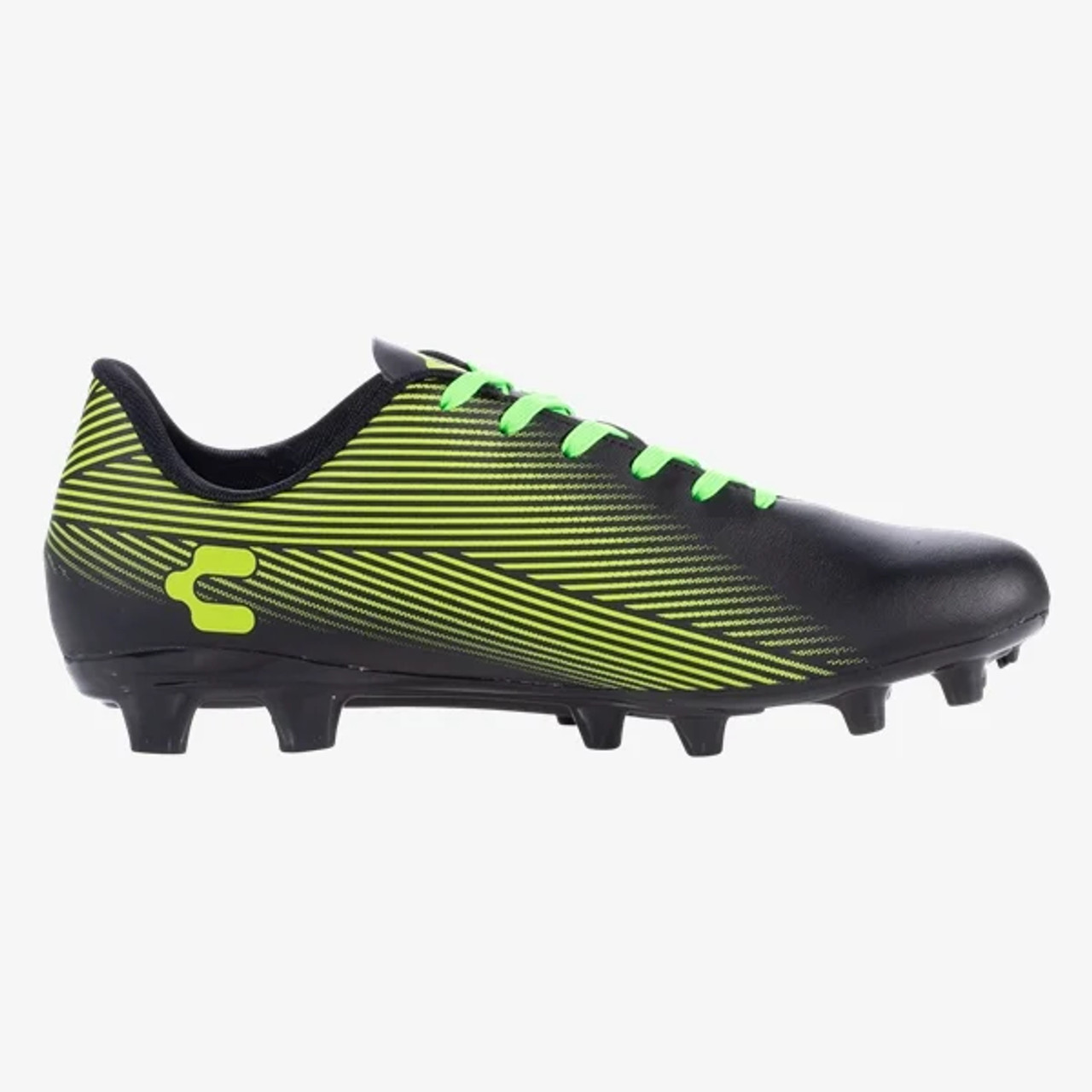 Charly Grasshopper Firm Ground Soccer Cleats 002/Black-Lime - Chicago Soccer
