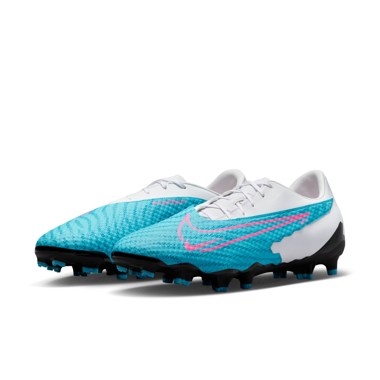 Nike Academy Firm Ground Soccer Cleats 446-Blue-Pink Soccer