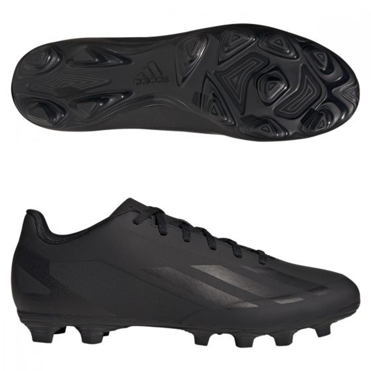 adidas X Crazyfast.4 Firm Ground Soccer Cleats Black/Black