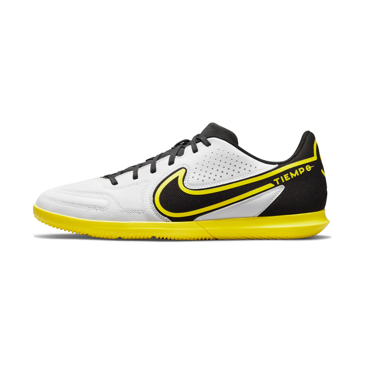 Nike Tiempo Legend 9 Club Indoor Soccer Shoes 107/White-Yellow - Chicago  Soccer