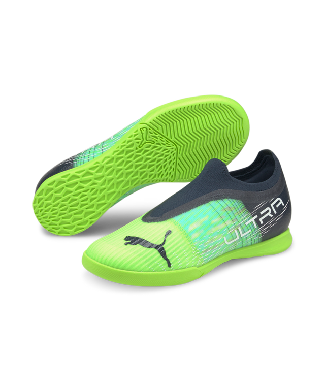 Puma Ultra 3.3 Indoor Soccer Shoes Youth Version 04/Green-Aqua-Black