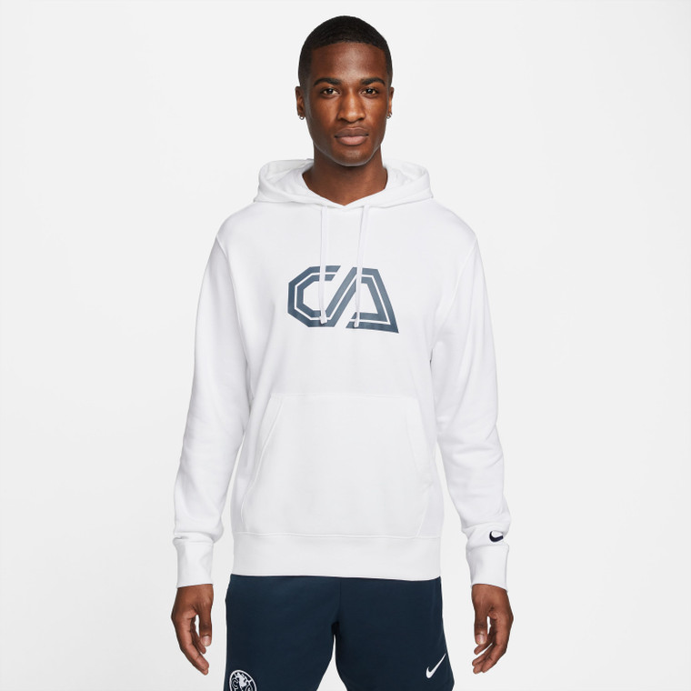 Nike Club America French Terry Hoodie 100-White 2022-23   