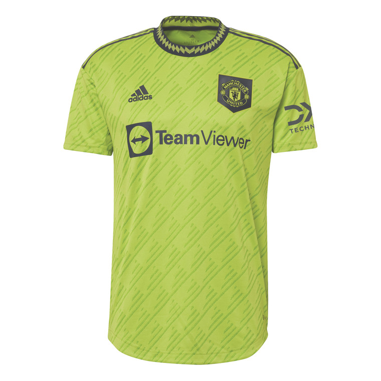 adidas Manchester United 3rd Authentic Jersey Lime 2022-23