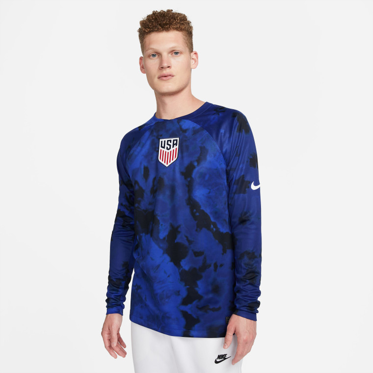 Nike USA Long Sleeve Away Jersey 452-Blue WC2022