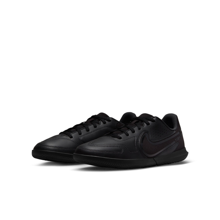 Nike Tiempo Legend 9 Club Indoor Soccer Shoes Youth Version 001-Black 