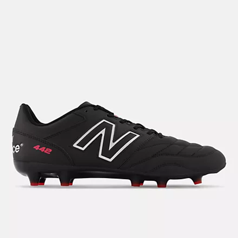 New Balance 442 V2 Team Firm Ground Soccer Cleats Black/White