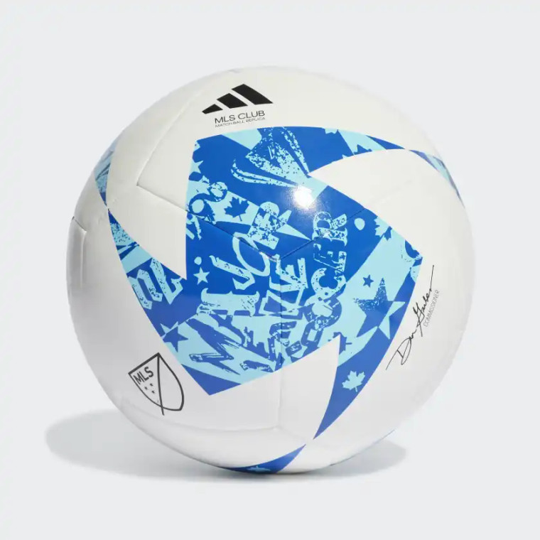 adidas MLS Club Soccer Ball White-Blue