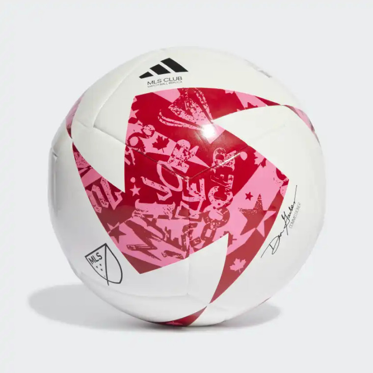 adidas MLS Club Soccer Ball Pink