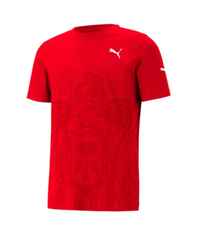 Puma Chivas Graphic T-Shirt Escudo 01-Red 2023-24
