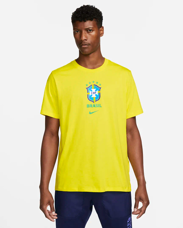 Nike Brazil Crest World Cup T-Shirt 740-Yellow WC2022 