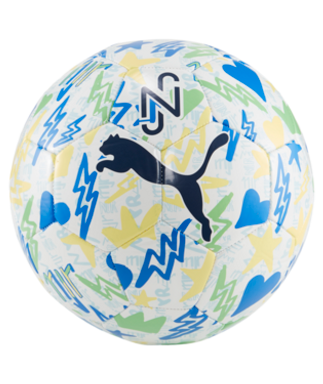 Puma Neymar JR Graphic Soccer Ball 01-White/Blue