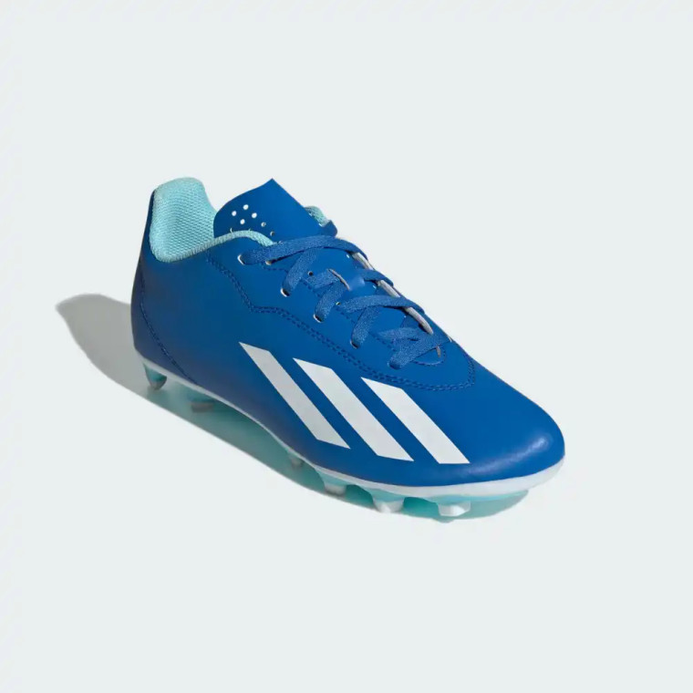 adidas X Crazyfast.4 Flexible Firm Ground Soccer Cleats Royal/White