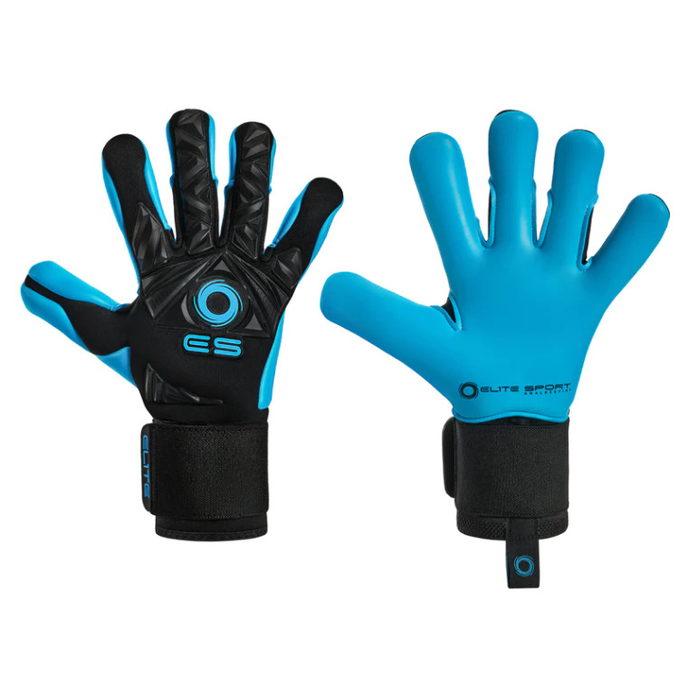 Elite Sport Revolution II Combi Goalkeeper Gloves Aqua/Black
