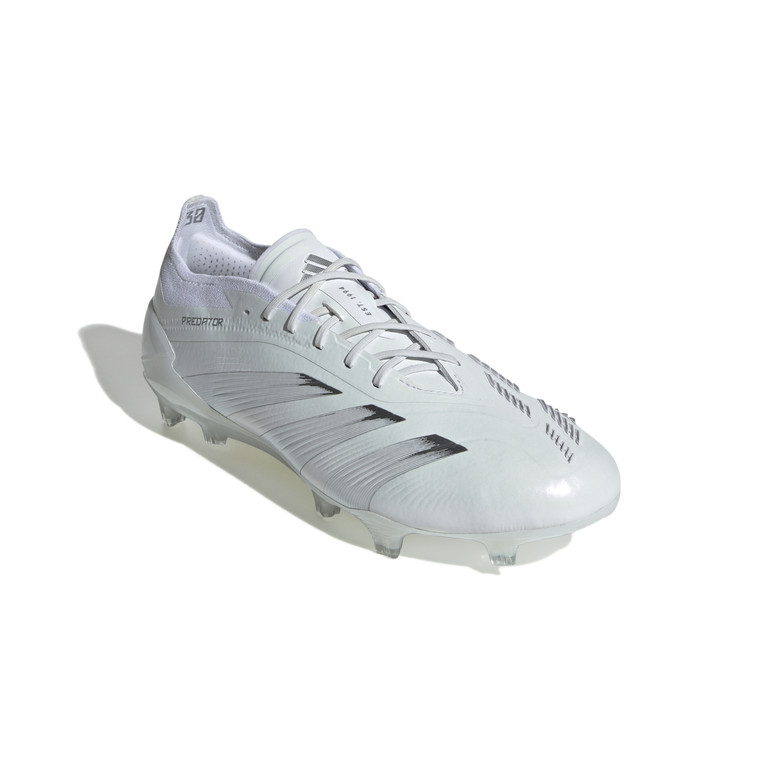 adidas Predator 24 Elite Low Firm Ground Soccer Cleats White/Silver 