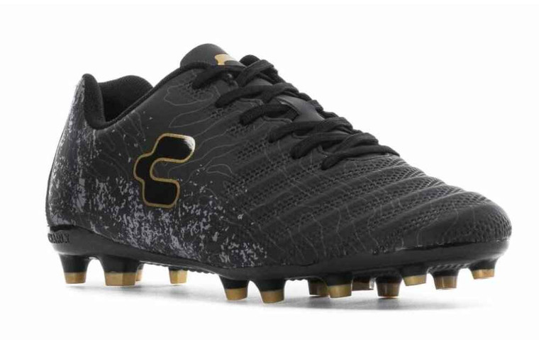 Charly HotCross 2.0 Firm Ground Soccer Cleats 004-Black/Gold